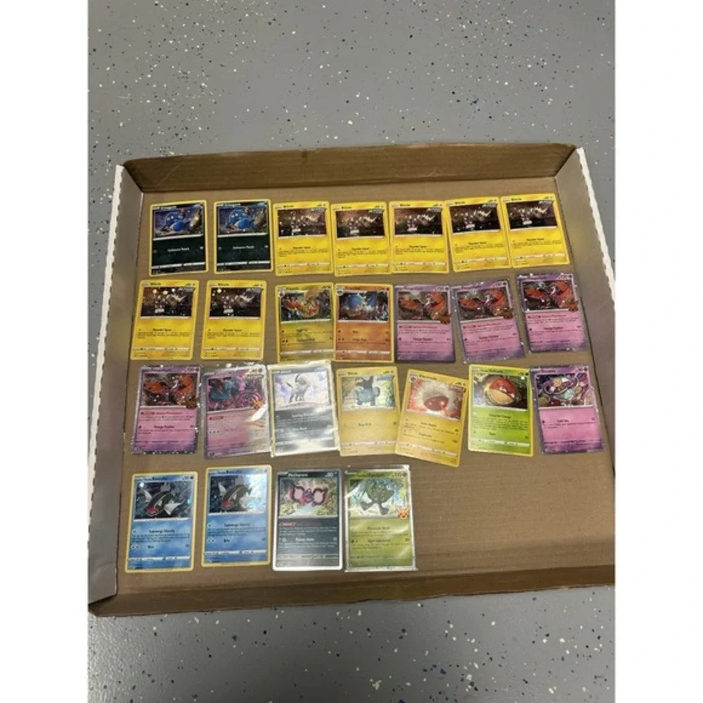 25 pokemon cards with SWIRLS 🌀 All cosmos holos Nm-dmg promos‎